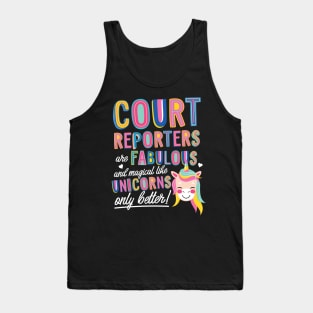 Court Reporters are like Unicorns Gift Idea Tank Top